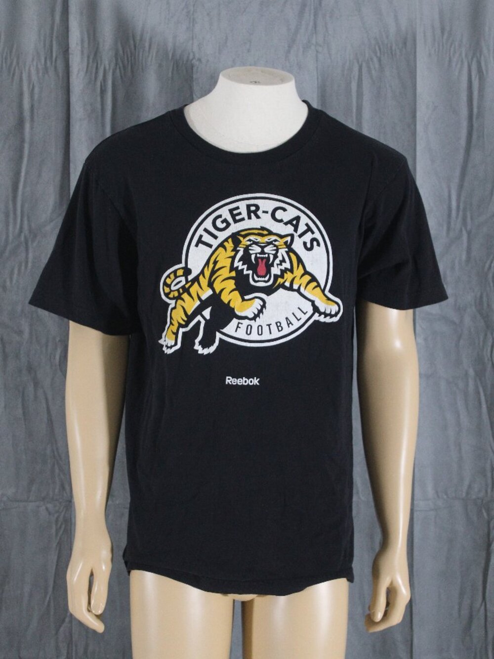 Hamilton Tiger-Cats Shirt (Retero) - Classic Team Logo by Reebok - Men's Large